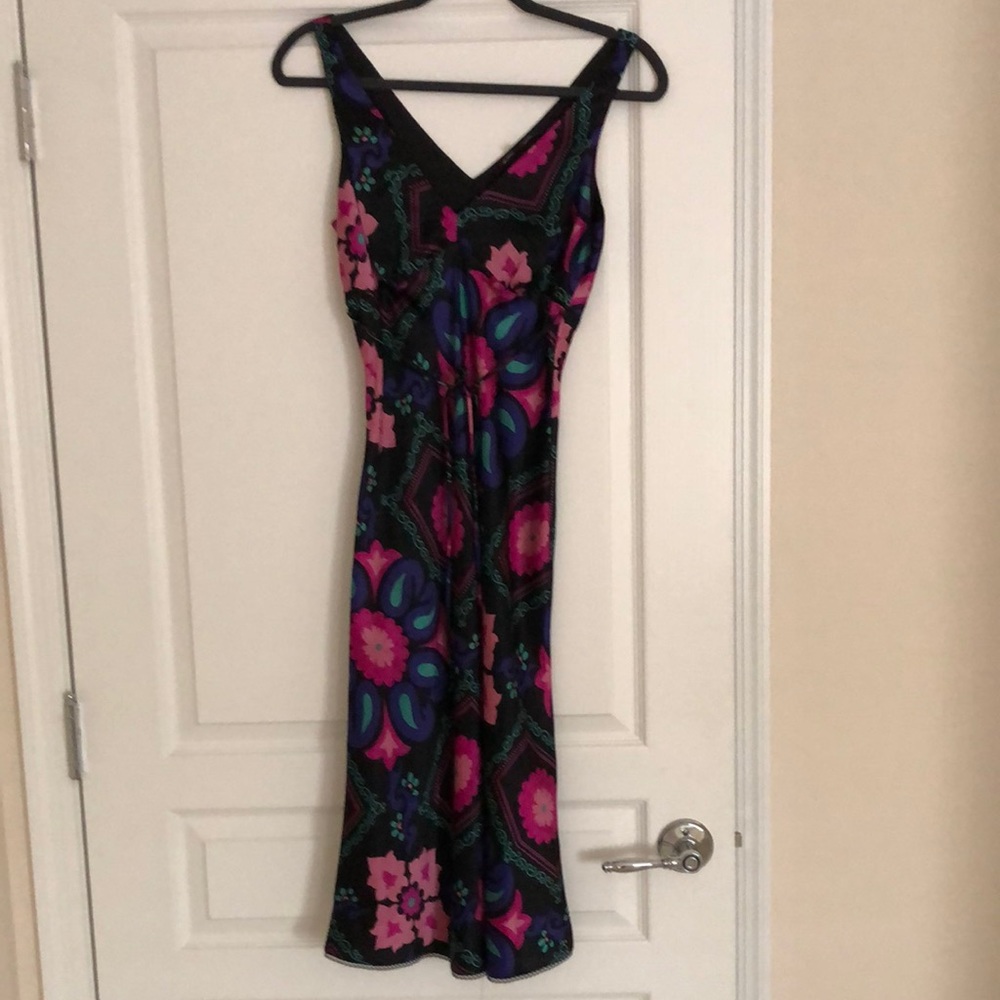 Betsy Johnson Floral Silk Dress size M